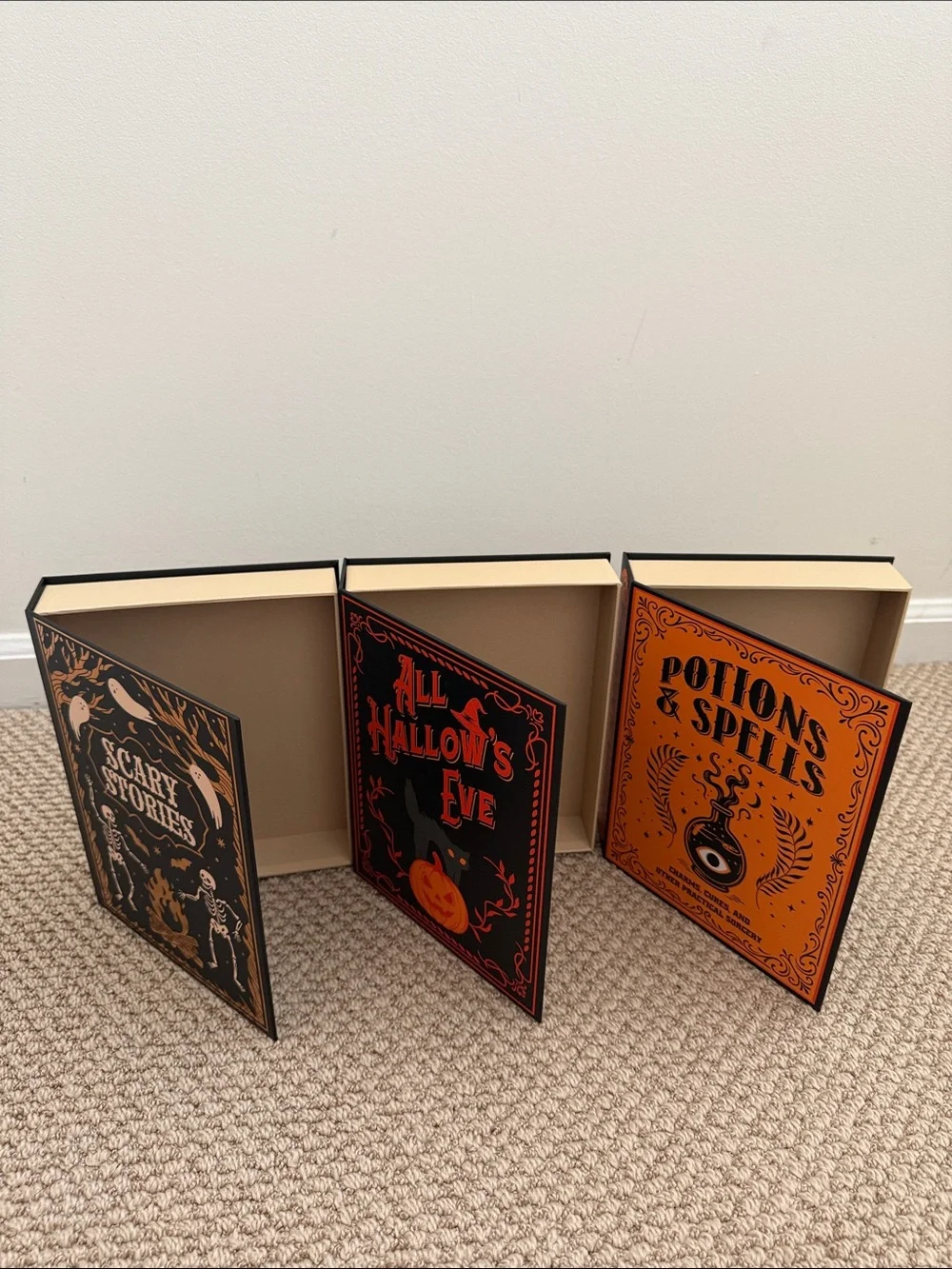 2026 Target Bullseye Playground Halloween Book Box Decor, Set of 3